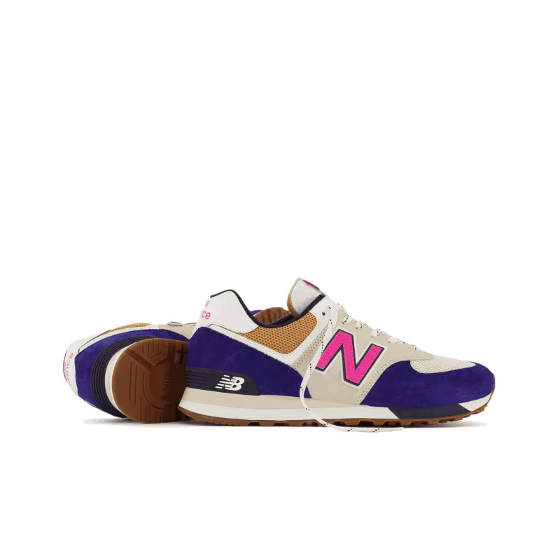 New Balance 574 Taupe Navy Blue-4