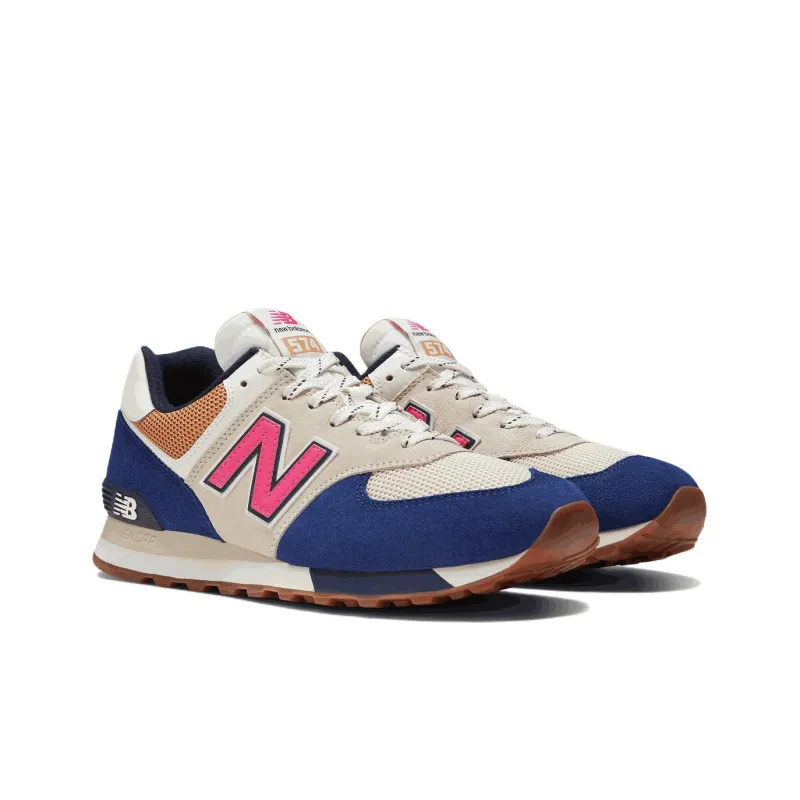 New Balance 574 Taupe Navy Blue-1