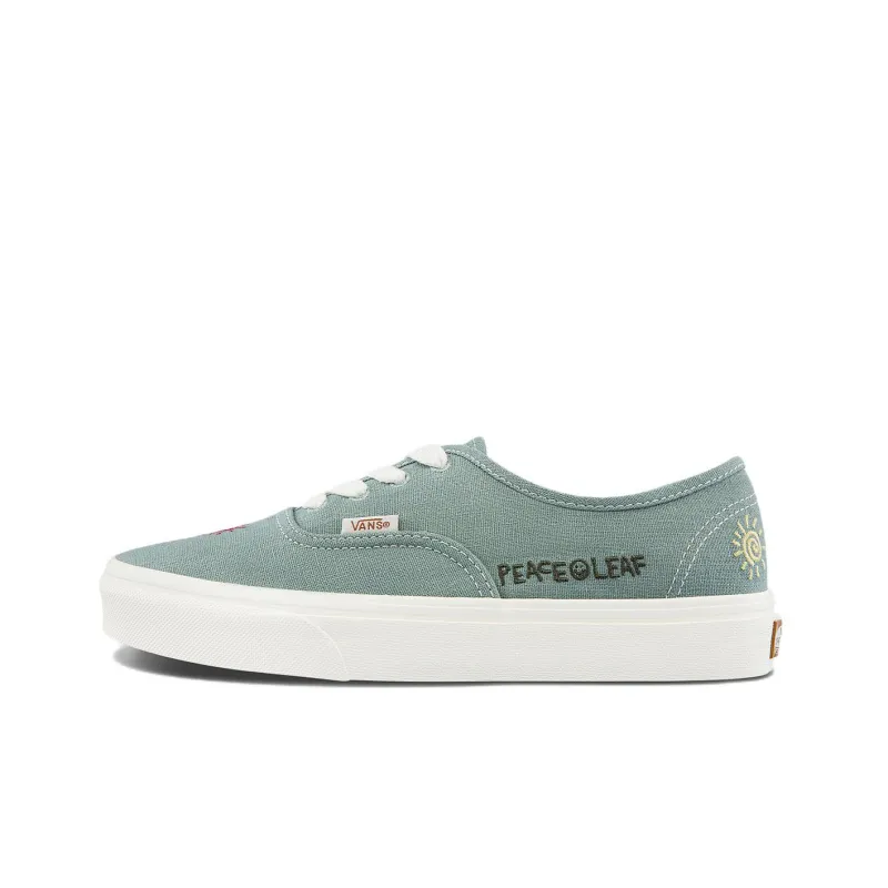 Vans Authentic Low Top Casual Skate Shoes Green Unisex-0