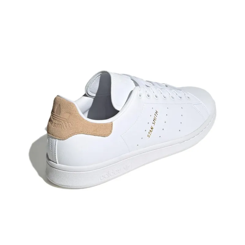 Adidas Originals Stan Smith Casual Wear Resistant Skate Shoes White Unisex 'White Light Brown'-3