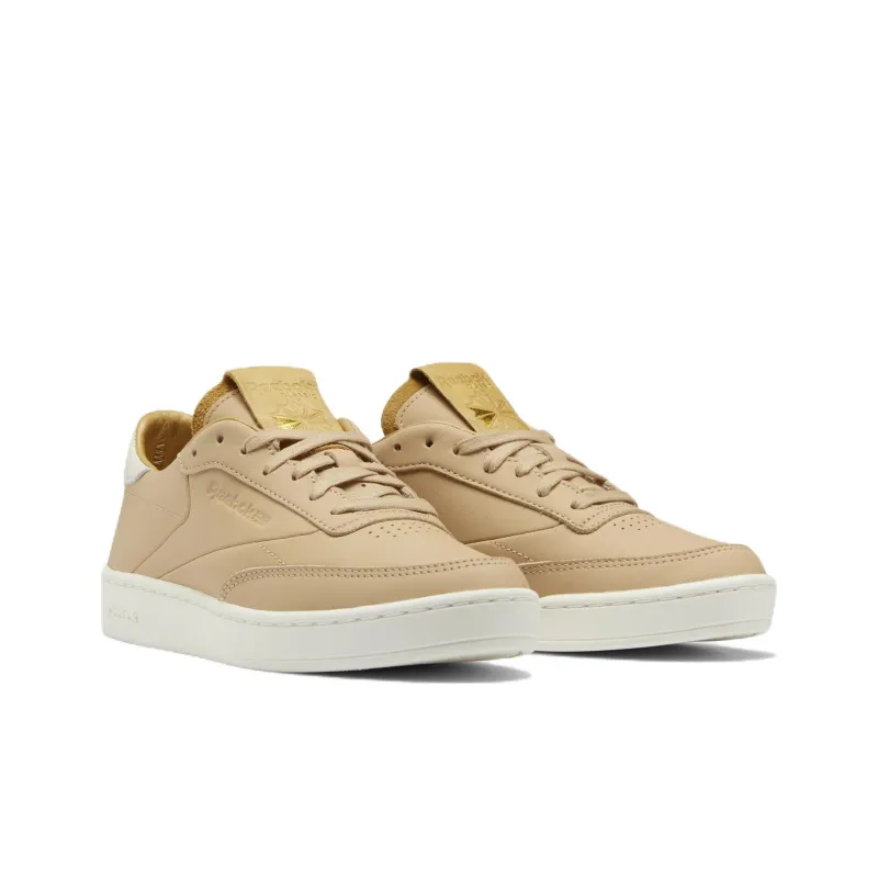 Reebok Club C Skateboard Shoes Women's Low-Top Light Khaki-2