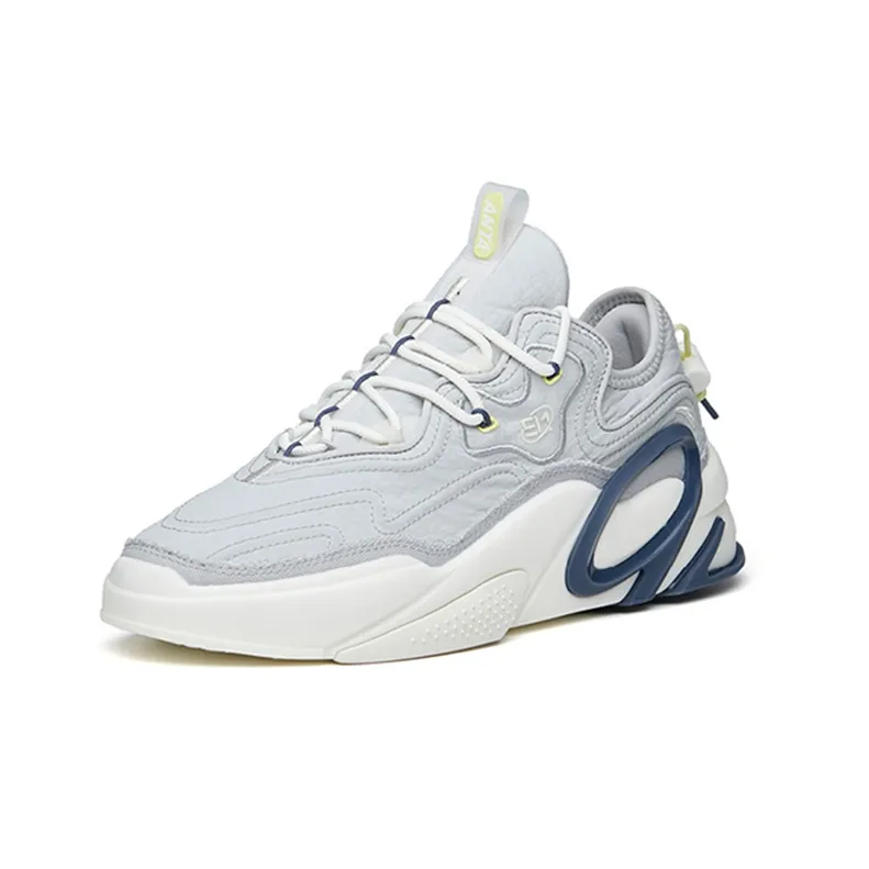 Anta Life Collection AT91 Wear Resistant Slip Resistant Low Top Skateboard Shoes Men's Microchip Gray-2