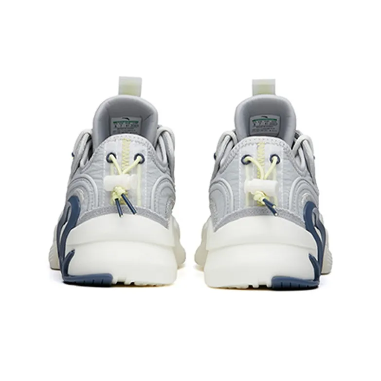 Anta Life Collection AT91 Wear Resistant Slip Resistant Low Top Skateboard Shoes Men's Microchip Gray-3