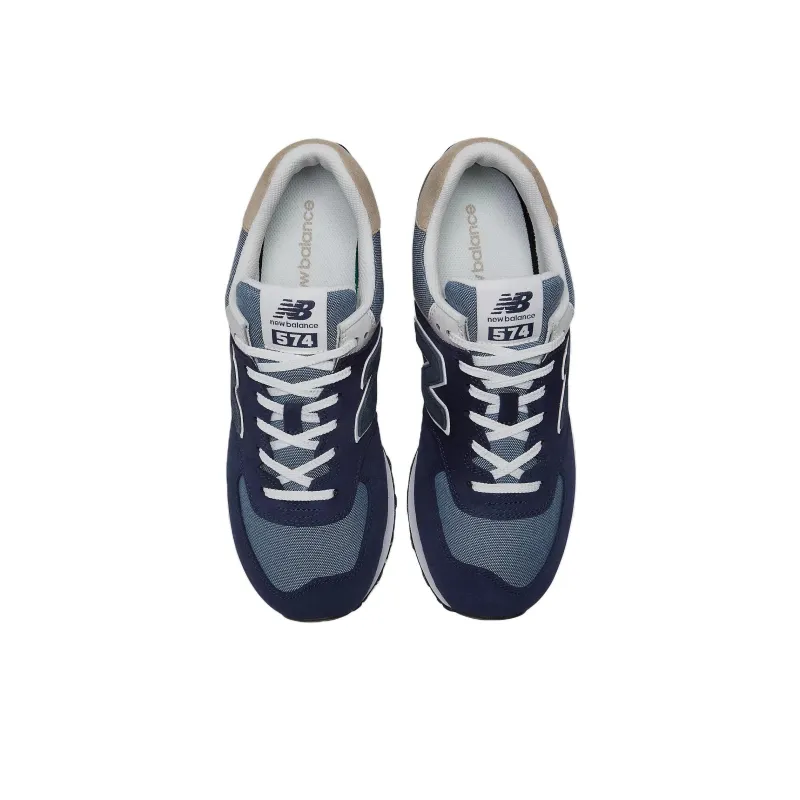 New Balance 574 Navy Grey White-4