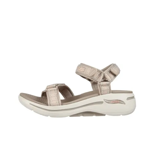 Skechers Go Walk Arch Fit Beach Sandals Women's Taupe