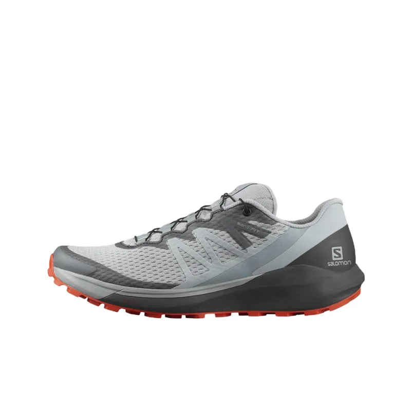SALOMON Sense Ride 4 Abrasion Resistant Low Top Casual Running Shoes Men's Gray-0