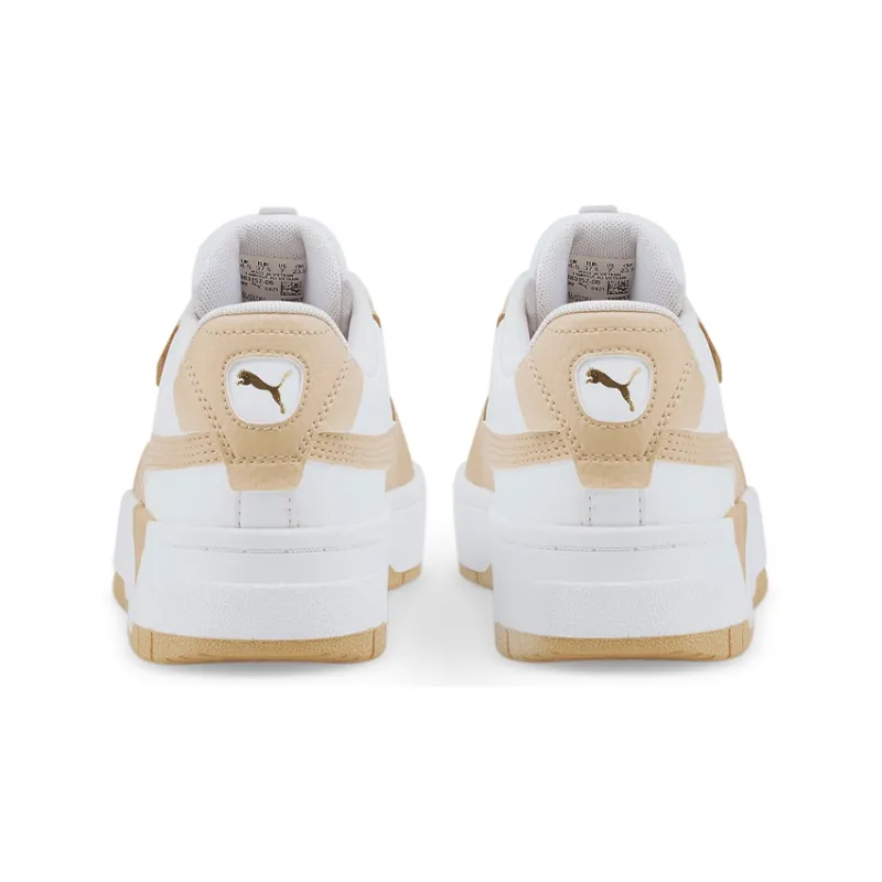 Puma Cali Dream Leather Little Kid 'White Shifting Sand'-3