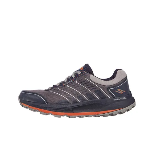 Skechers Go Run Princess Cushioning Anti-Slip And Wear-Resistant Low-Top Casual Running Shoes Men's Blue Gray