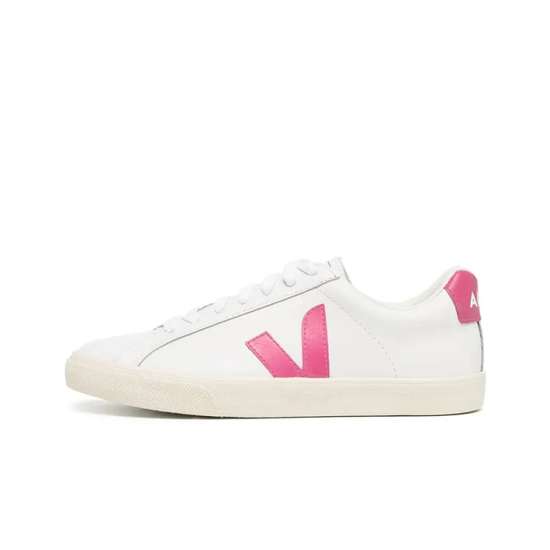 VEJA Esplar Low-Top Skateboard Shoes Women's White Pink-0