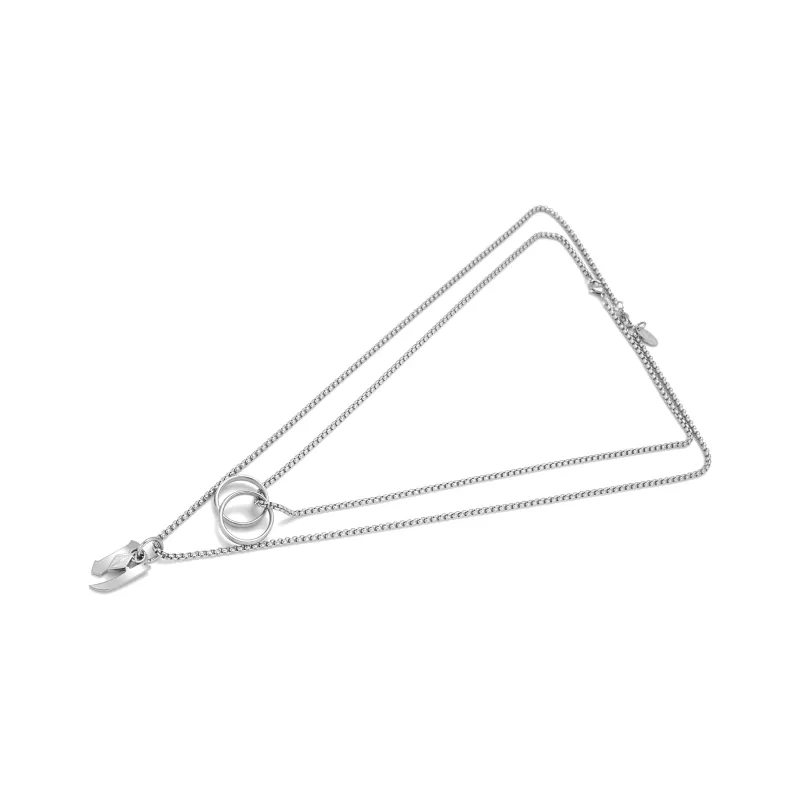 Cooraree Titanium Steel Necklaces Unisex-5