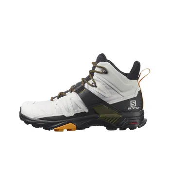 SALOMON X Ultra 4 Wear-Resistant Mid-Top Trekking Shoes Men's Gray Black