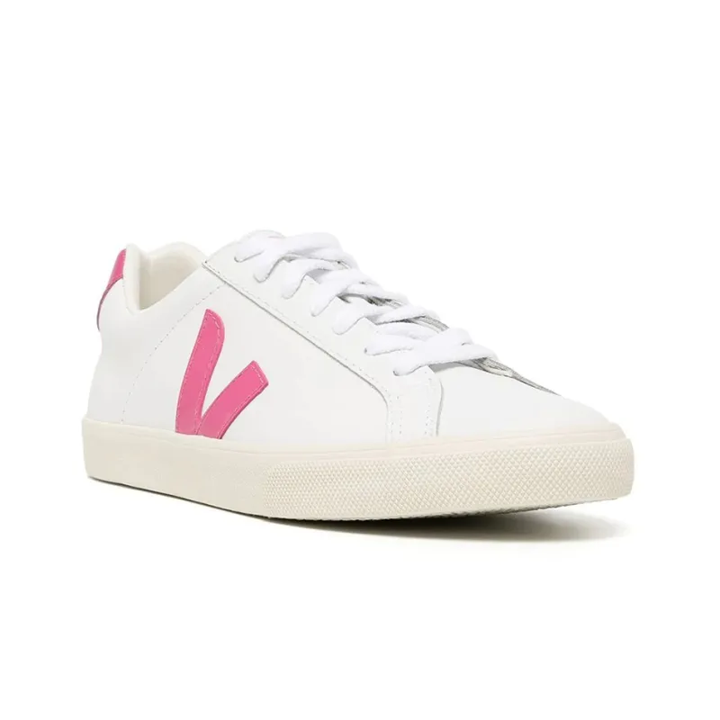 VEJA Esplar Low-Top Skateboard Shoes Women's White Pink-2