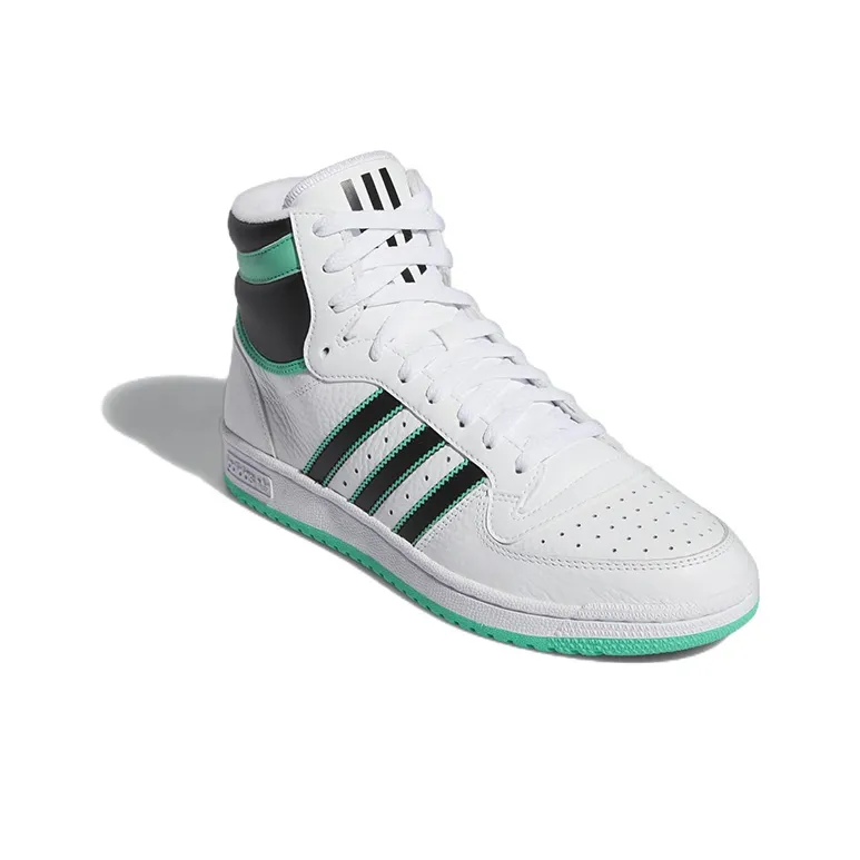 Adidas Top Ten Rb Cloud White Core Black Hi Res Green-2