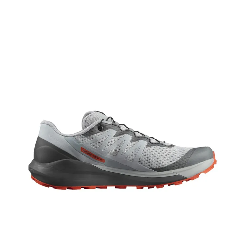 SALOMON Sense Ride 4 Abrasion Resistant Low Top Casual Running Shoes Men's Gray-1