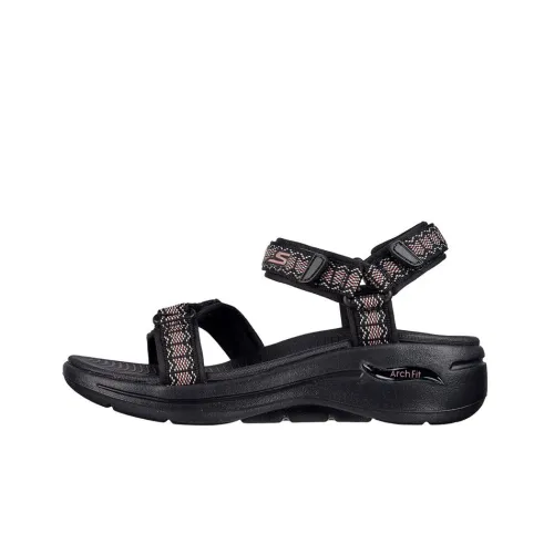 Skechers Go Walk Arch Fit Beach Sandals Women's Black