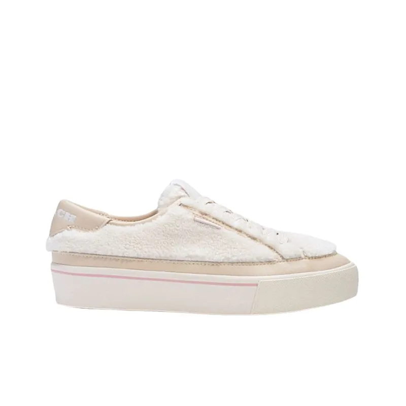 COACH CitySole Low Top Stylish Skateboarding Shoes Women's Beige-1