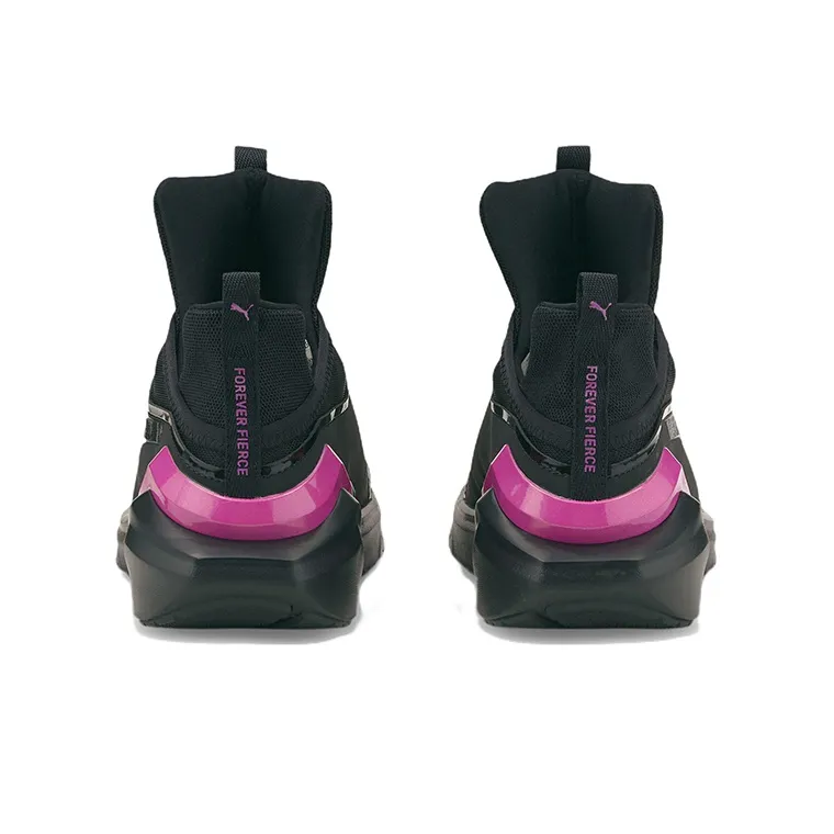 PUMA Fierce 2 Stardust Cushioned Wear-Resistant Lightweight Low-Top Running Shoes Women's Black Pinkish-3