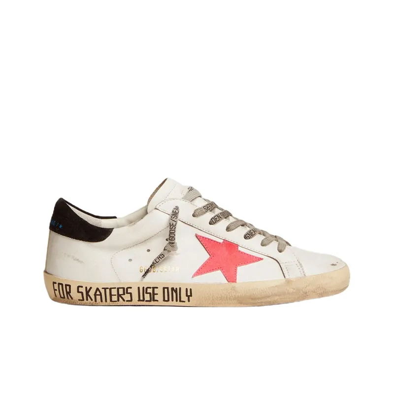 Golden Goose Super Star Stylish Skateboarding Shoes Men's White-1