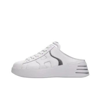 HOGAN Rebel Slip Resistant Closed Toe Slippers Women's Silver