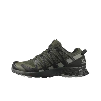 SALOMON XA Pro 3D V8 Abrasion Resistant Low Top Casual Running Shoes Men's Black Green