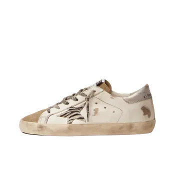 Golden Goose Super Star Stylish Skateboarding Shoes Women's White Distressed Style