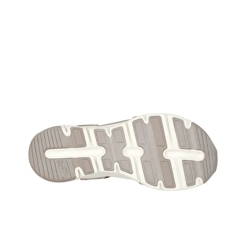 Skechers Arch Fit Fresh Bloom Beach Sandals Women's Pink Gray-3