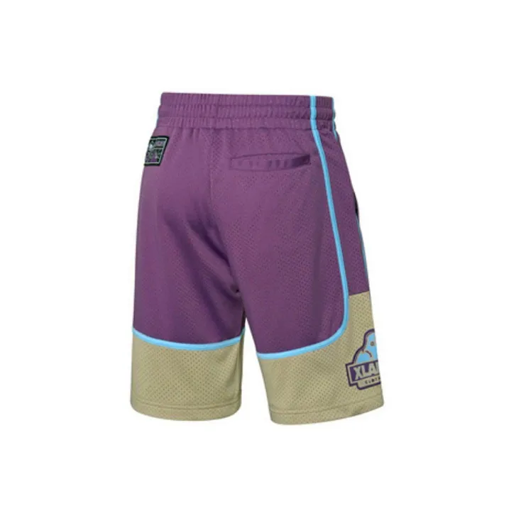 LiNing x XLARGE Basketball Shorts Men's Jam Purple-1