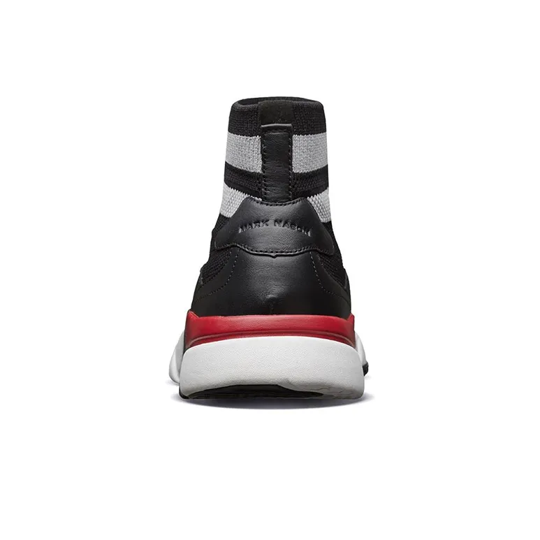 Skechers Block Cushioning, Slip Resistant, And Abrasion Resistant High Top Casual Shoes Men's Black-3