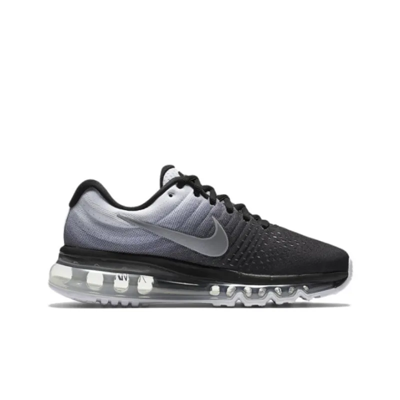 Nike Air Max 2017 Cushioning Anti Slip And Wear Resistant Low Top Running Shoes Women's Black Gray-1