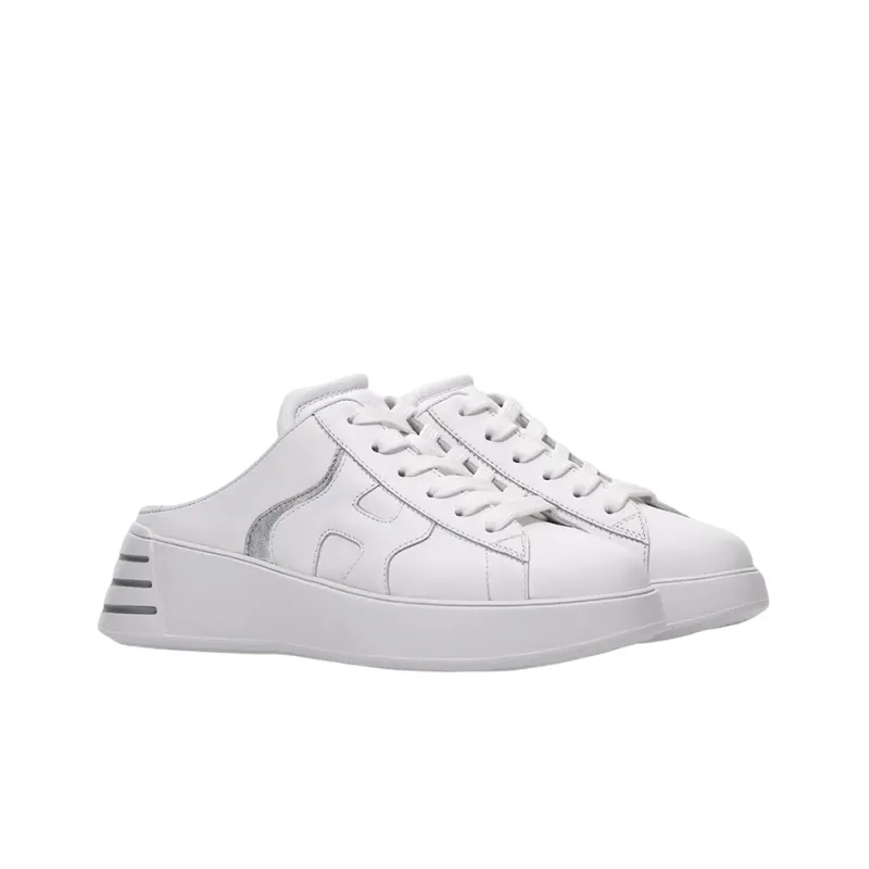 HOGAN Rebel Slip Resistant Closed Toe Slippers Women's Silver-2
