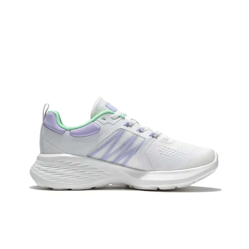 LiNing EazGo Low Top Running Shoes Women's White Purple-1