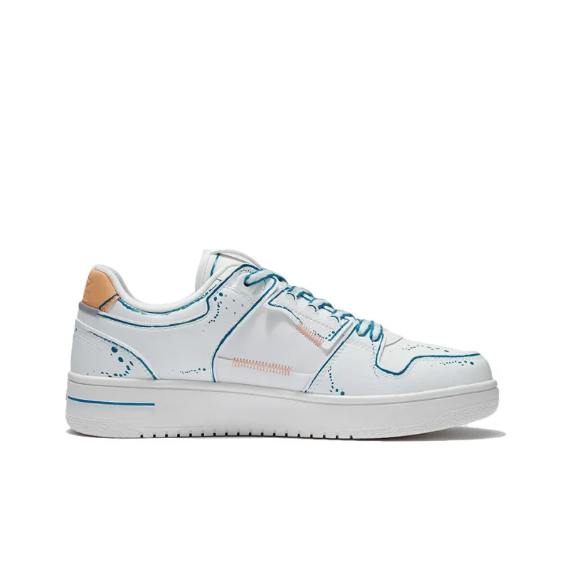 LINING Tianji Skate Shoes 'White Blue'-1