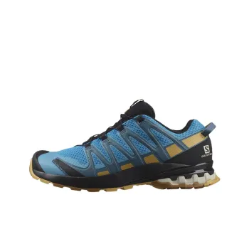 SALOMON XA Pro 3D V8 Abrasion Resistant Low Top Running Shoes Men's Blue Black