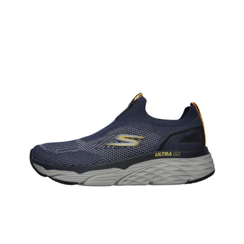 Skechers Max Cushioning Running Shoes Men Low-Top Dark Blue