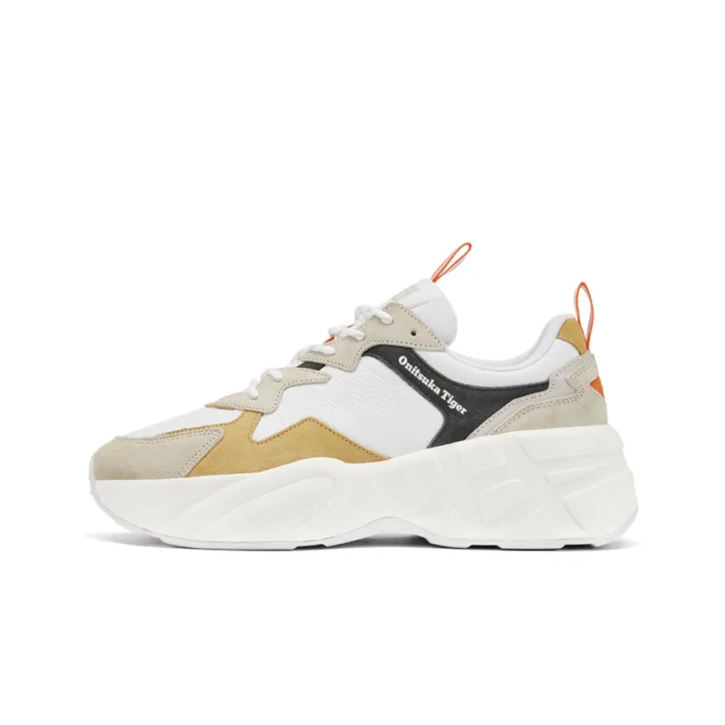Onitsuka Tiger Pleaker Shoes 'White Beige Yellow'-0