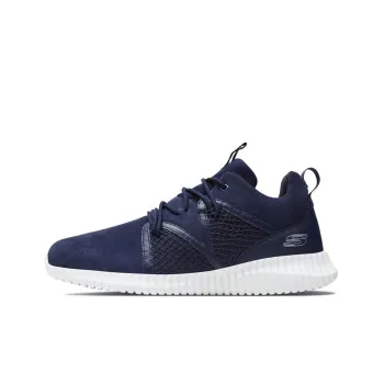 Skechers Elite Fle Cushioning Anti-Slip And Wear-Resistant Low-Top Casual Shoes Men's Navy