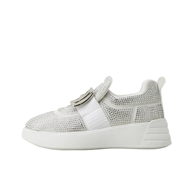 HOGAN Rebel Casual Shoes Women's Low-Top Silver-0