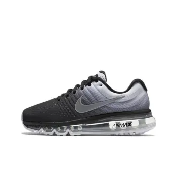 Nike Air Max 2017 Cushioning Anti Slip And Wear Resistant Low Top Running Shoes Women's Black Gray