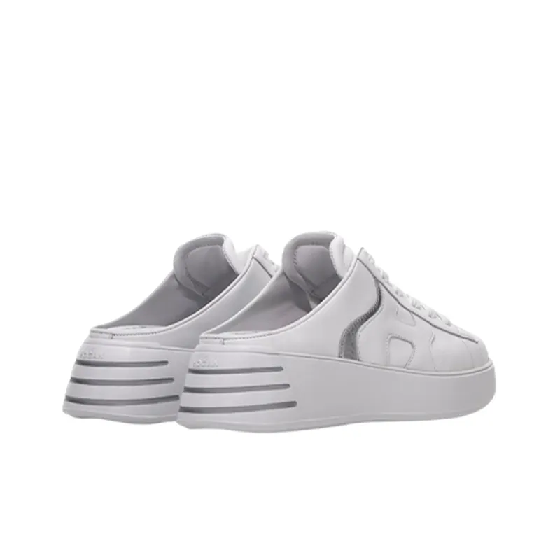 HOGAN Rebel Slip Resistant Closed Toe Slippers Women's Silver-3