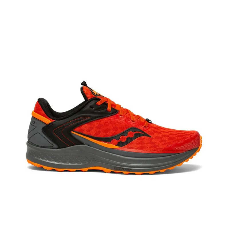 Saucony Canyon TR 2 Low-Top Running Shoes Men's Red Gray-1