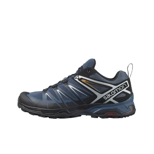 SALOMON X Ultra 3 Hiking / Trekking Shoes Men Low-Top Black/Blue