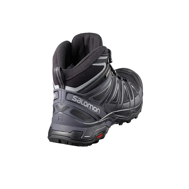 SALOMON X Ultra 3 Wear-Resistant High-Top Trekking Shoes Men's Black-3