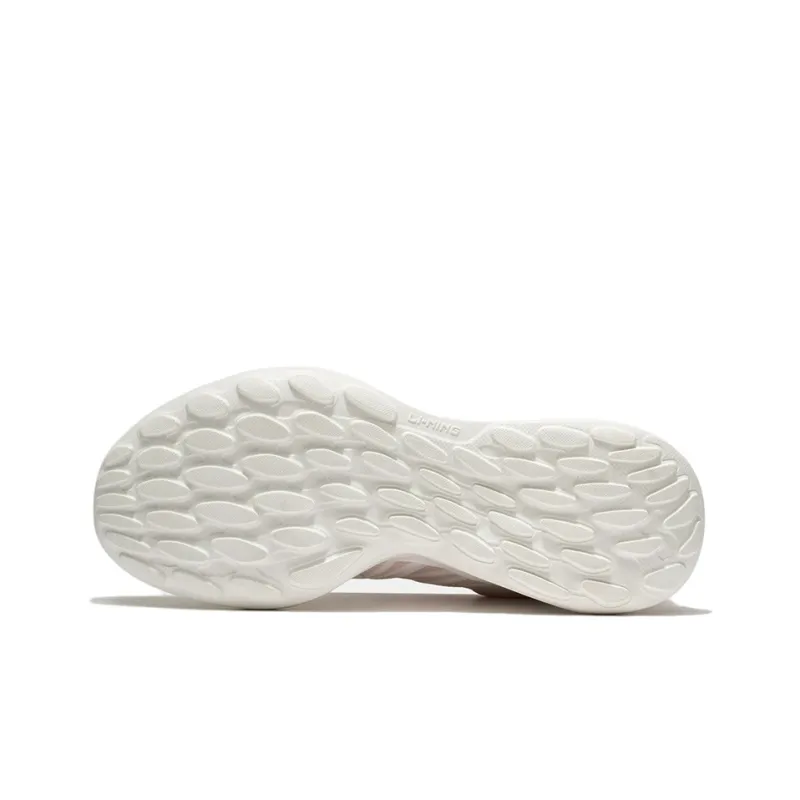 LiNing EazGo Shock Absorbers With Slip Resistant And Abrasion Resistant Properties Low Top Running Shoes Women's White-3