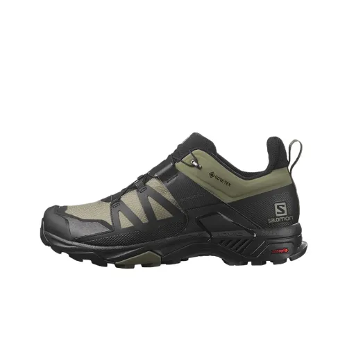 SALOMON X Ultra 4 Hiking / Trekking Shoes Men Low-Top Black/Green