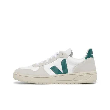 VEJA V 10 B Mesh Lace Up Sneakers 'White Beige Green'