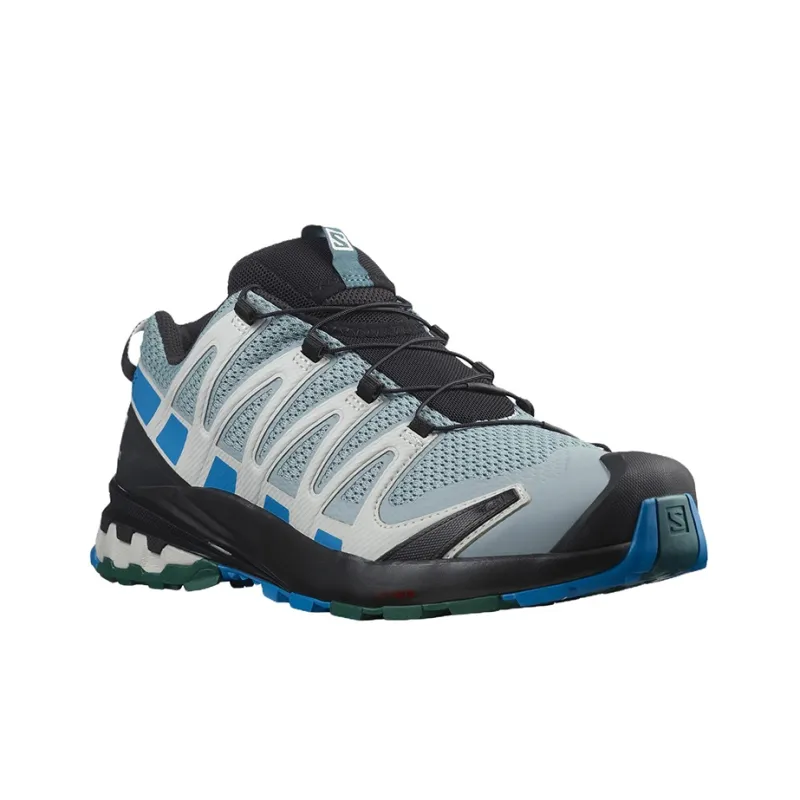 SALOMON XA Pro 3D V8 Wear Resistant Impact Resistant Lightweight Low Top Running Shoes Men's Black Gray Blue-1