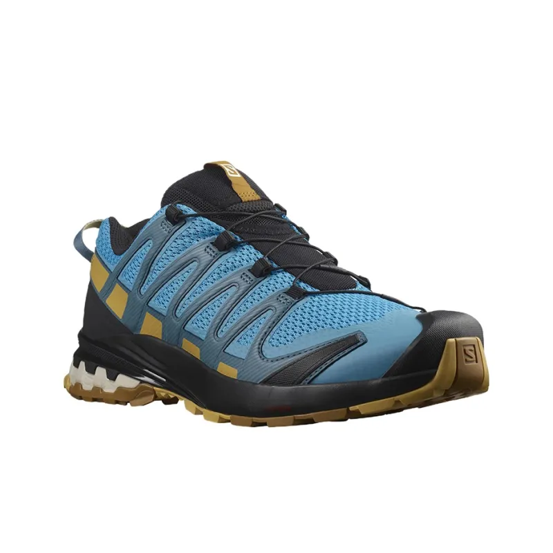 SALOMON XA Pro 3D V8 Abrasion Resistant Low Top Running Shoes Men's Blue Black-2
