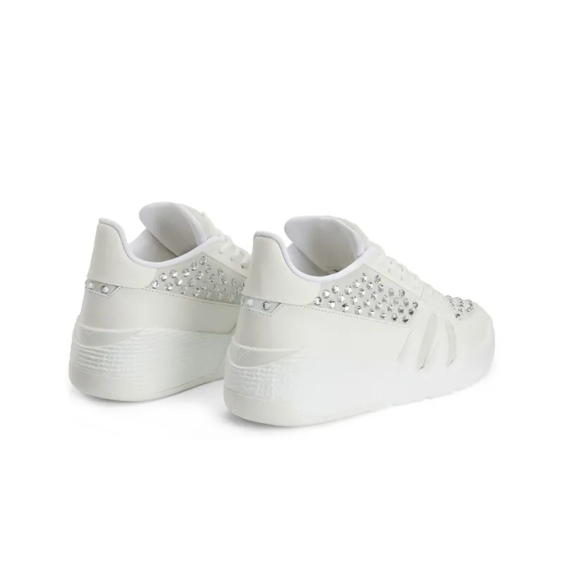 Giuseppe Zanotti/GZ Talon Low-Top Stylish Skateboarding Shoes Women's White-3