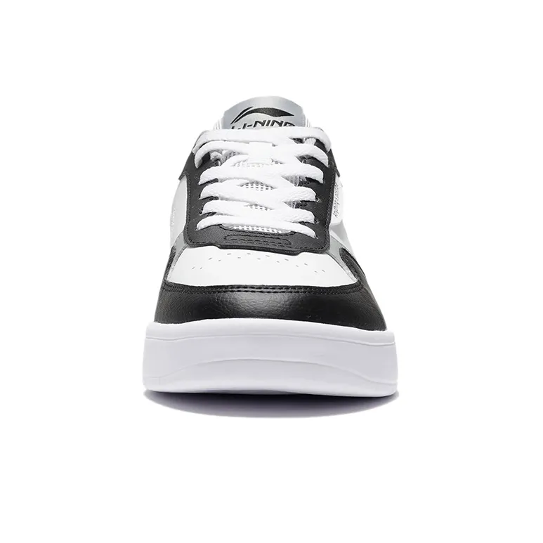 LINING Duda Skateboard Shoes Men Low Top Black/Standard White-4