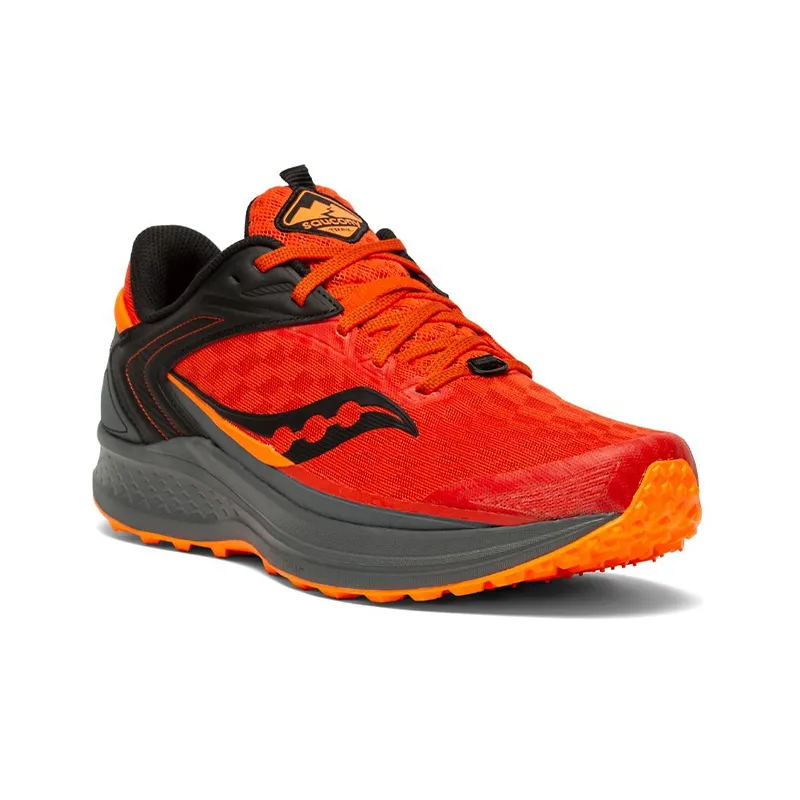 Saucony Canyon TR 2 Low-Top Running Shoes Men's Red Gray-2